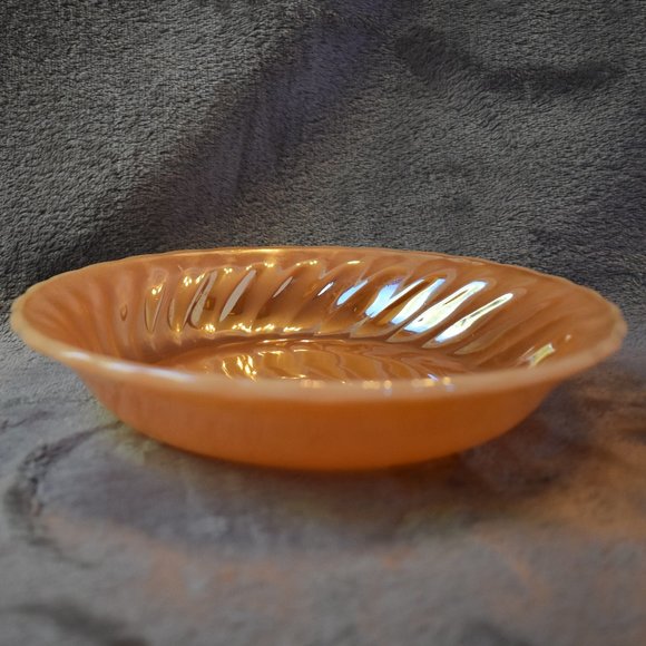 Host pick! Fire King Peach Luster Bowl - Picture 2 of 9